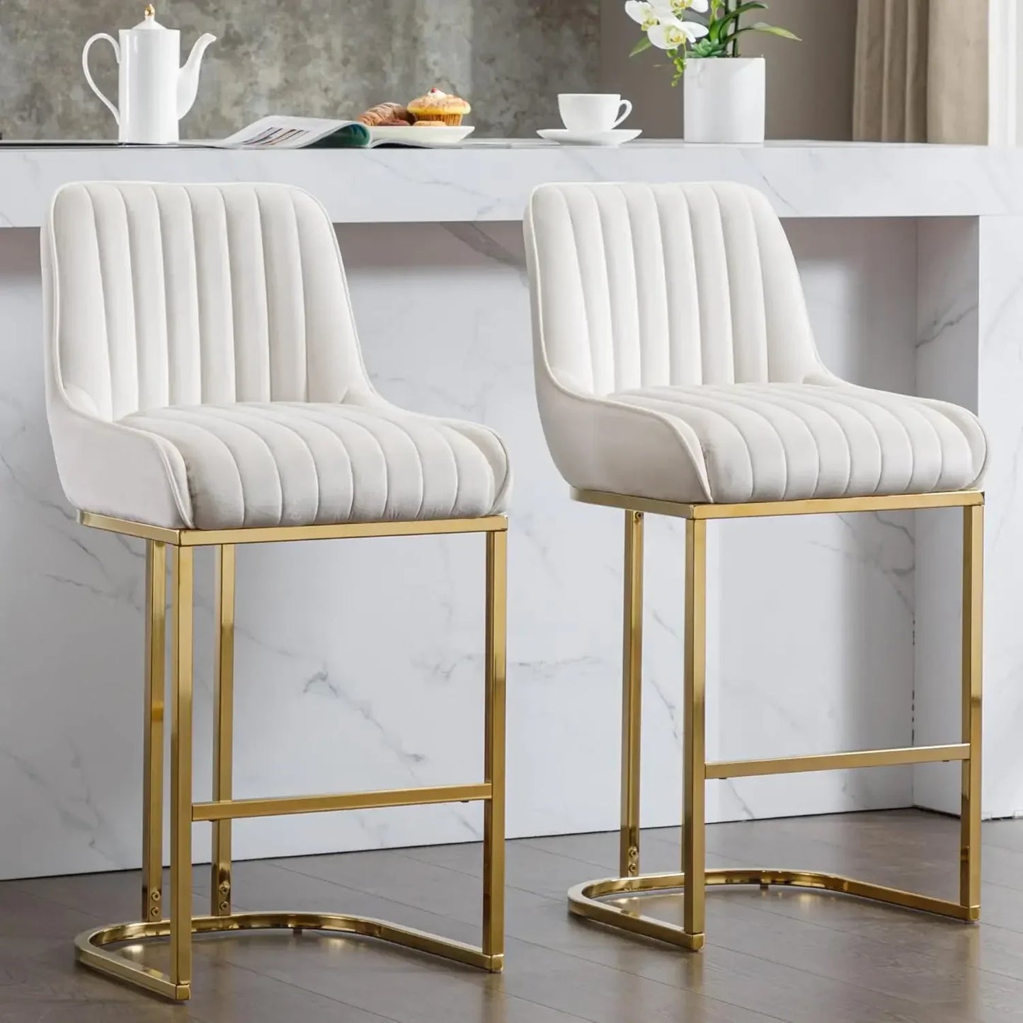 Modern Counter Height Bar Stools Set of 2