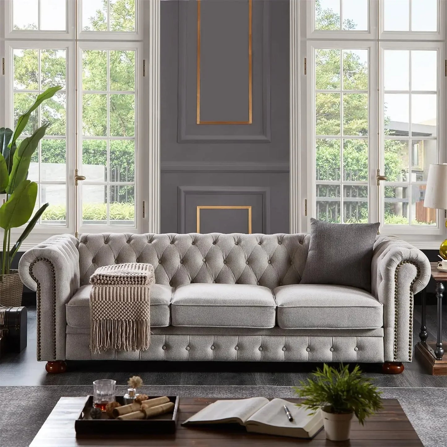 3-Seat Chesterfield Sofa