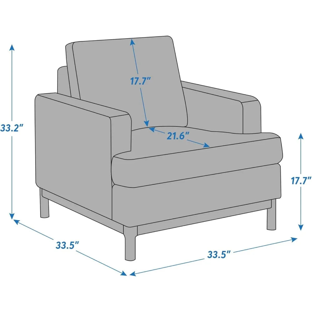 Oversized Mid Century Modern Armchair
