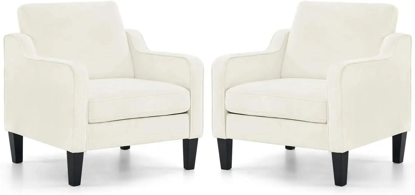 Living Room Armchairs, Set of 2
