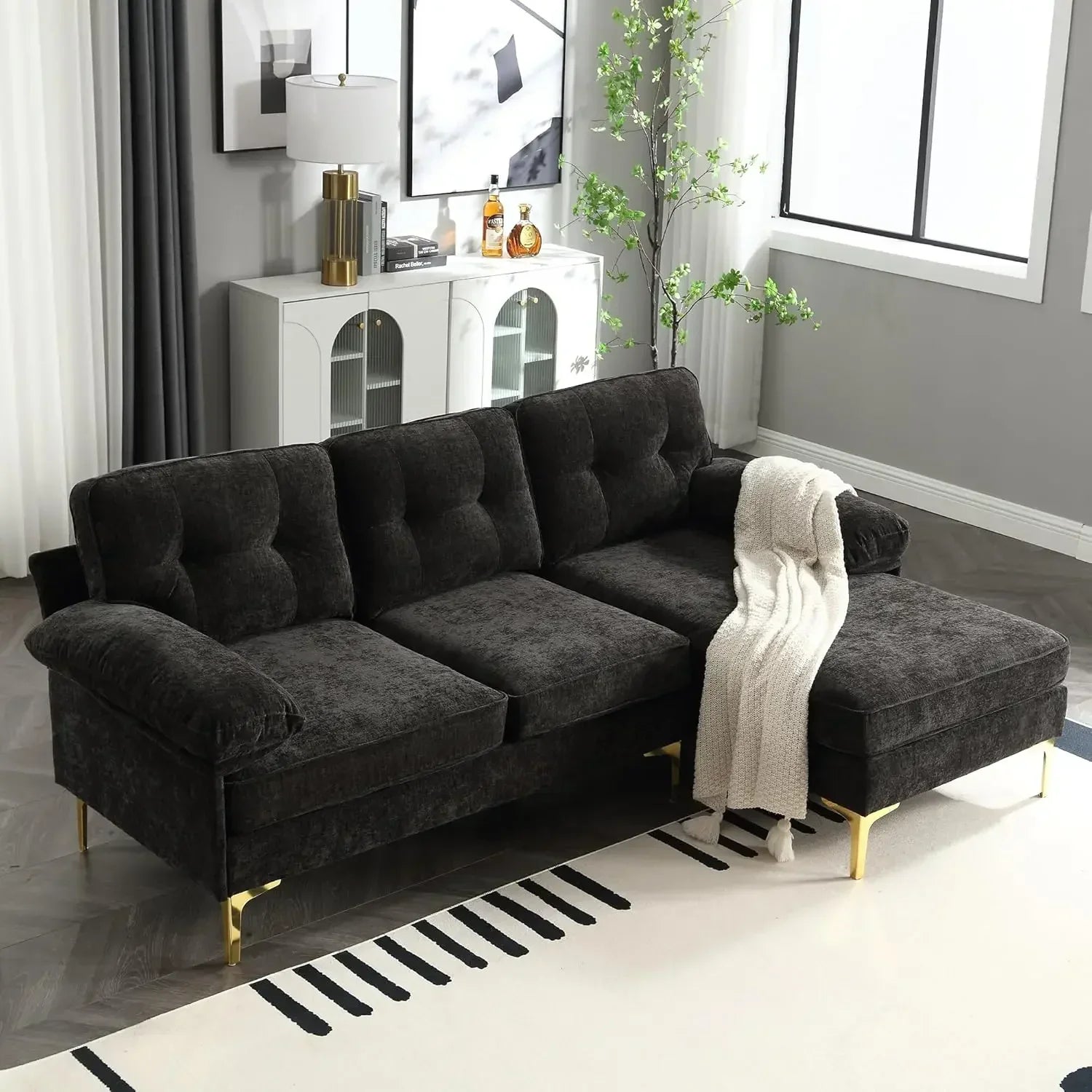 83" Sectional Sofa with Chaise