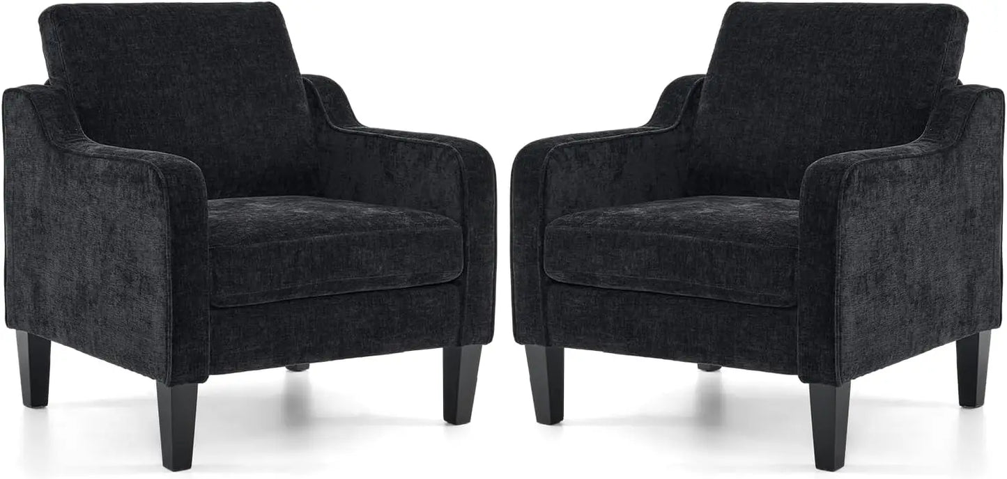 Living Room Armchairs, Set of 2