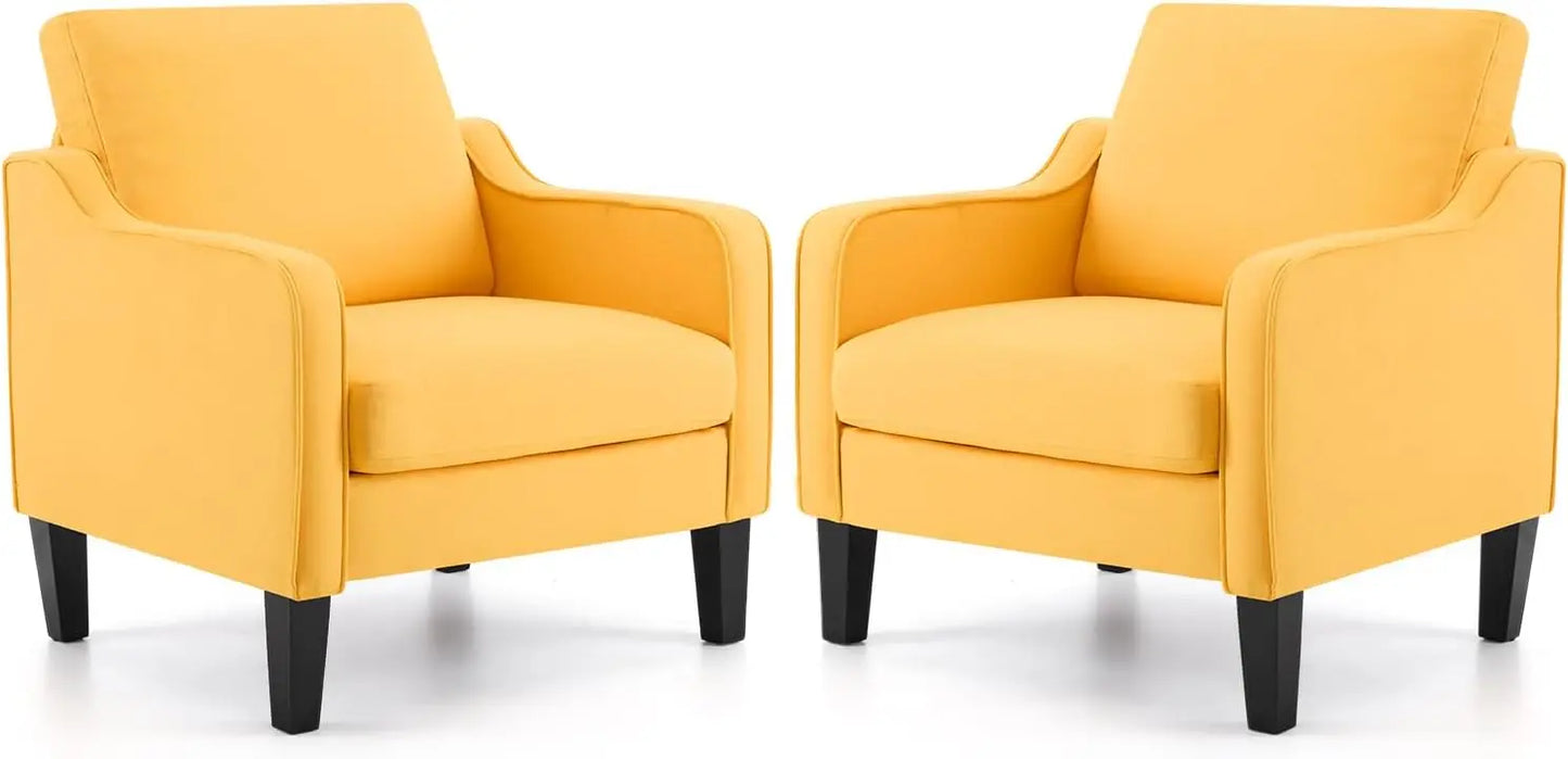 Living Room Armchairs, Set of 2