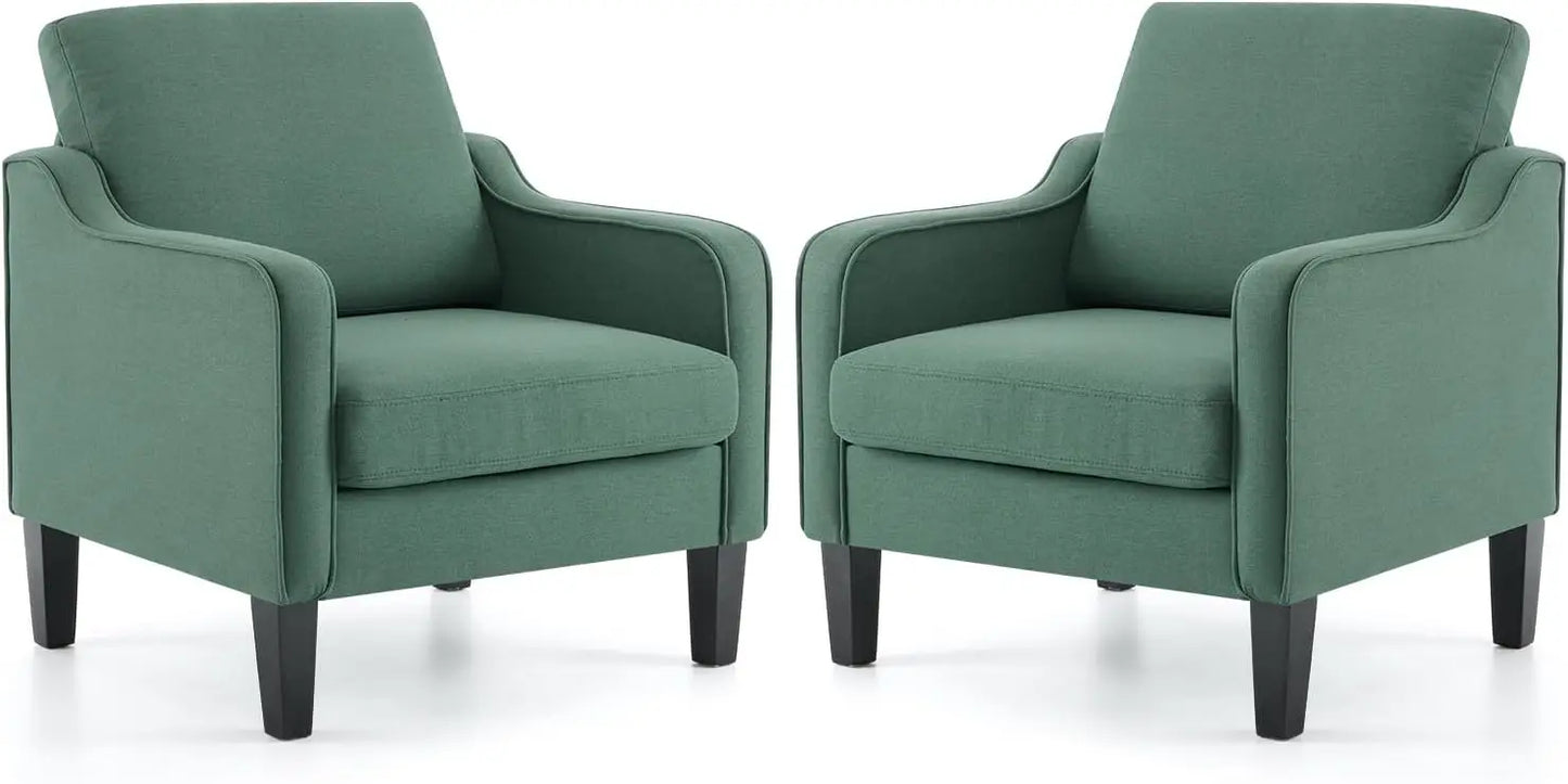 Living Room Armchairs, Set of 2