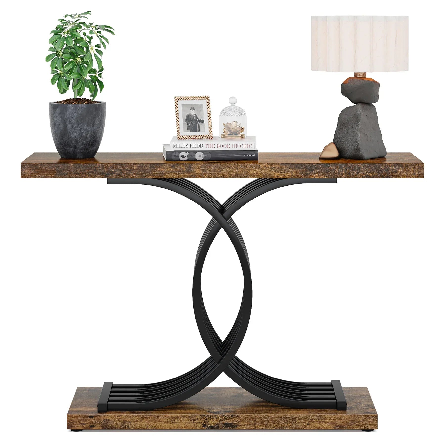 Wexford Geometric Frame Console Table