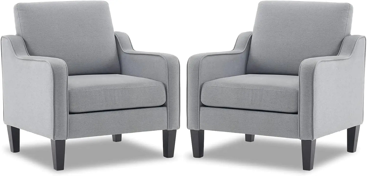 Living Room Armchairs, Set of 2