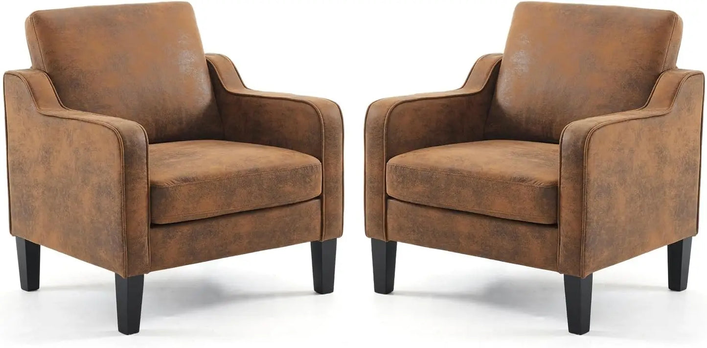 Living Room Armchairs, Set of 2