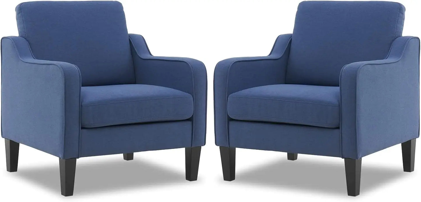 Living Room Armchairs, Set of 2