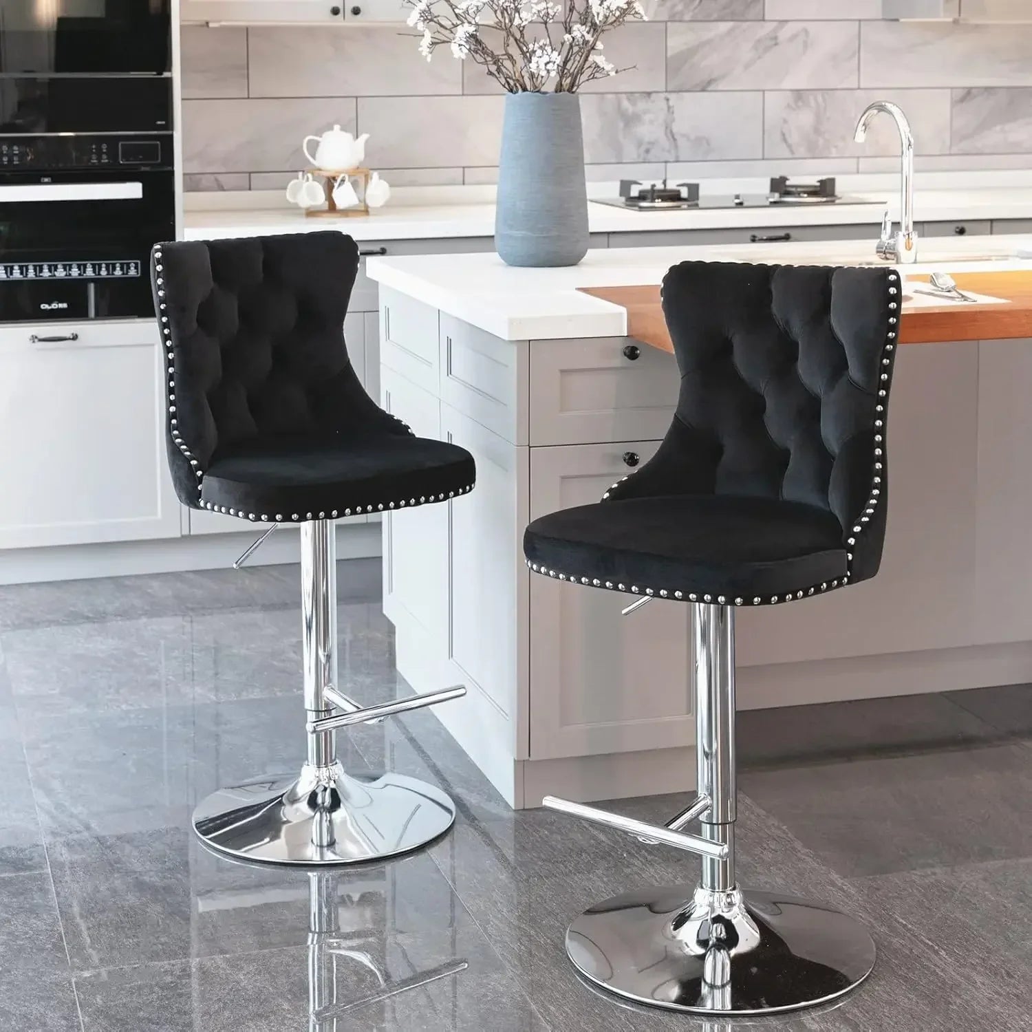 Counter Height Swivel Bar Stools Set of 2