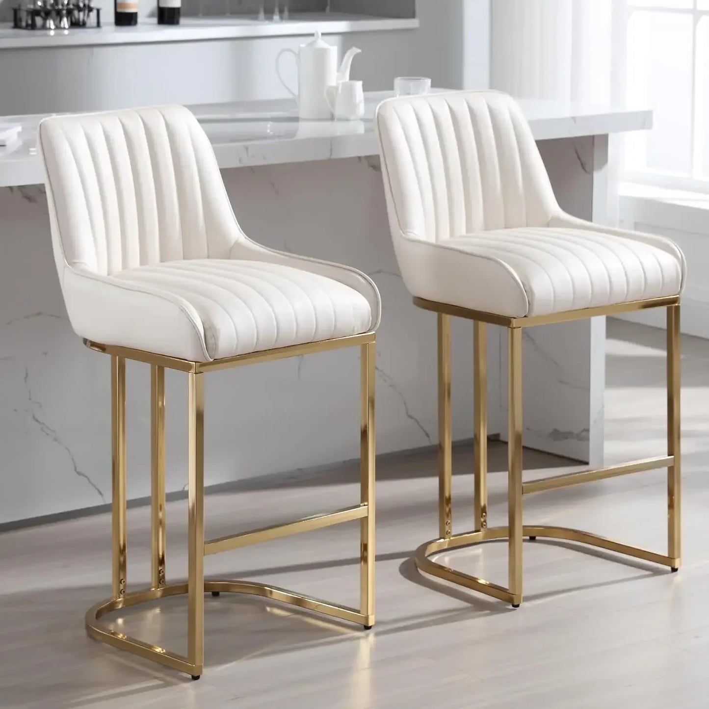 Modern Counter Height Bar Stools Set of 2