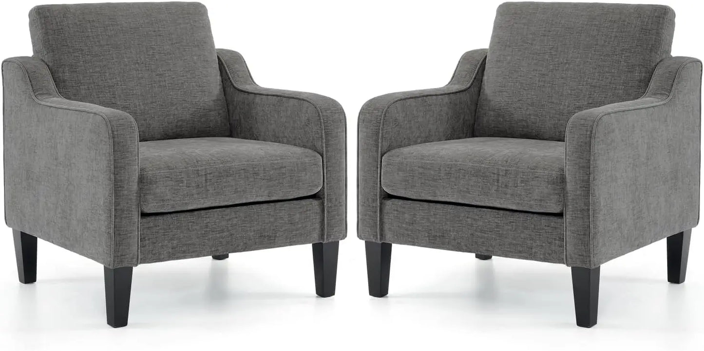 Living Room Armchairs, Set of 2