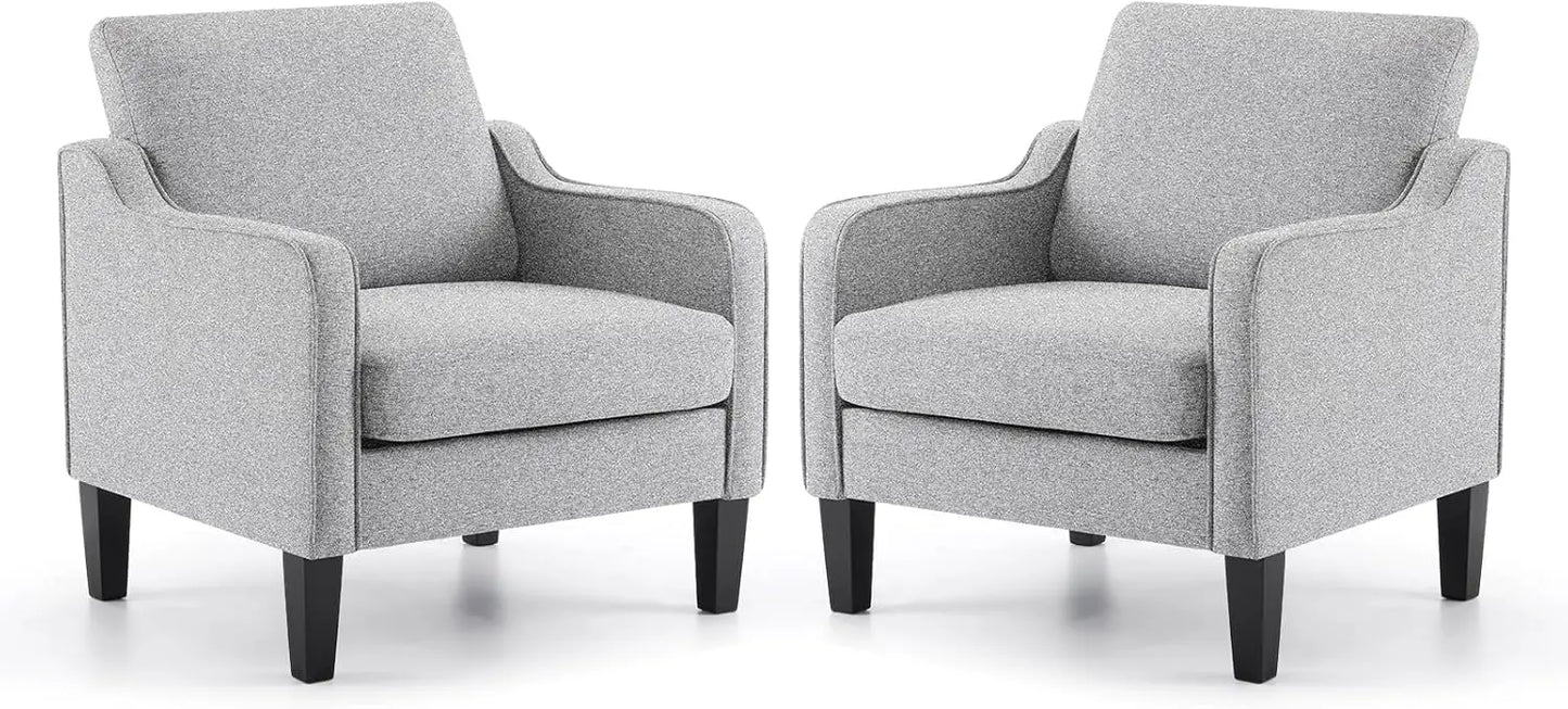 Living Room Armchairs, Set of 2