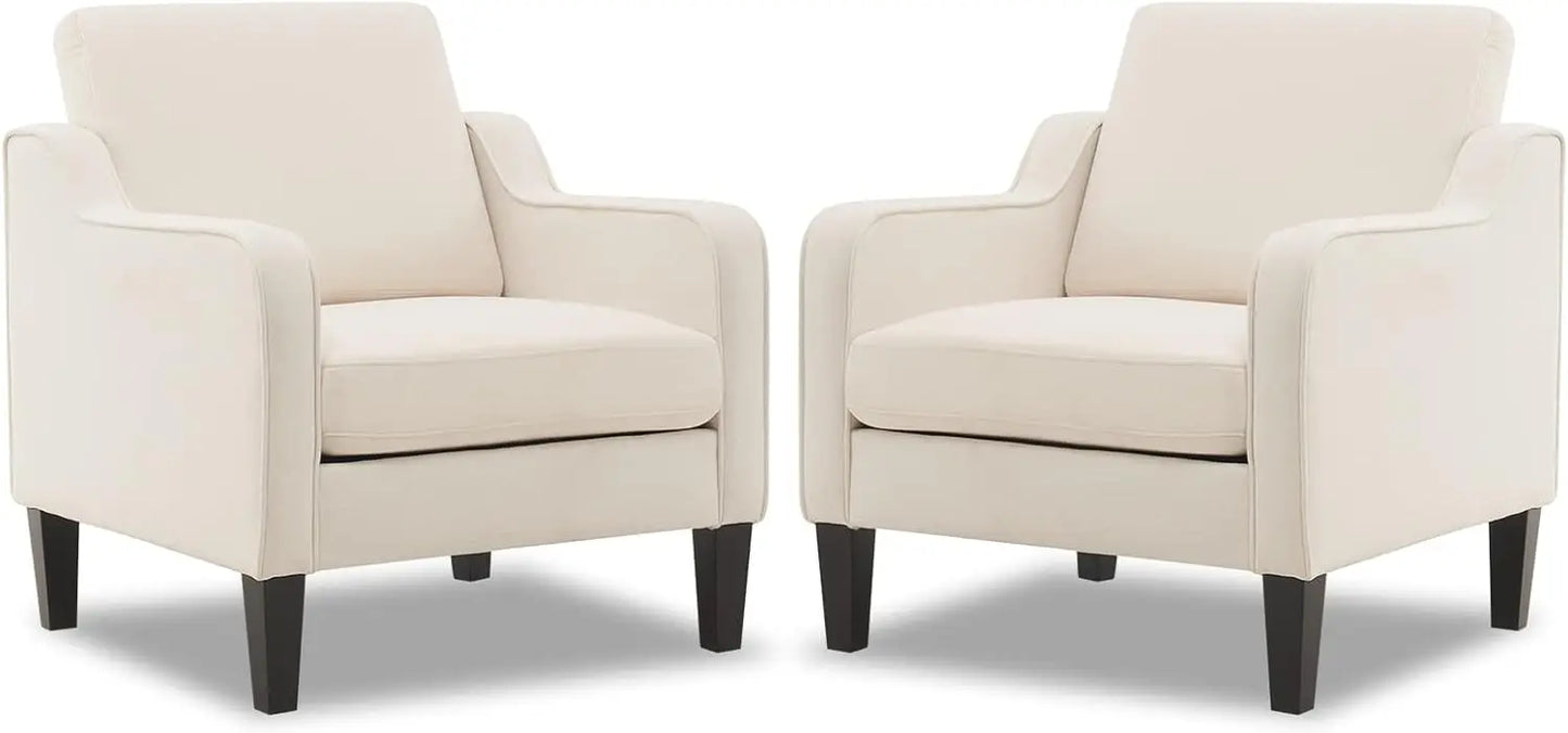 Living Room Armchairs, Set of 2