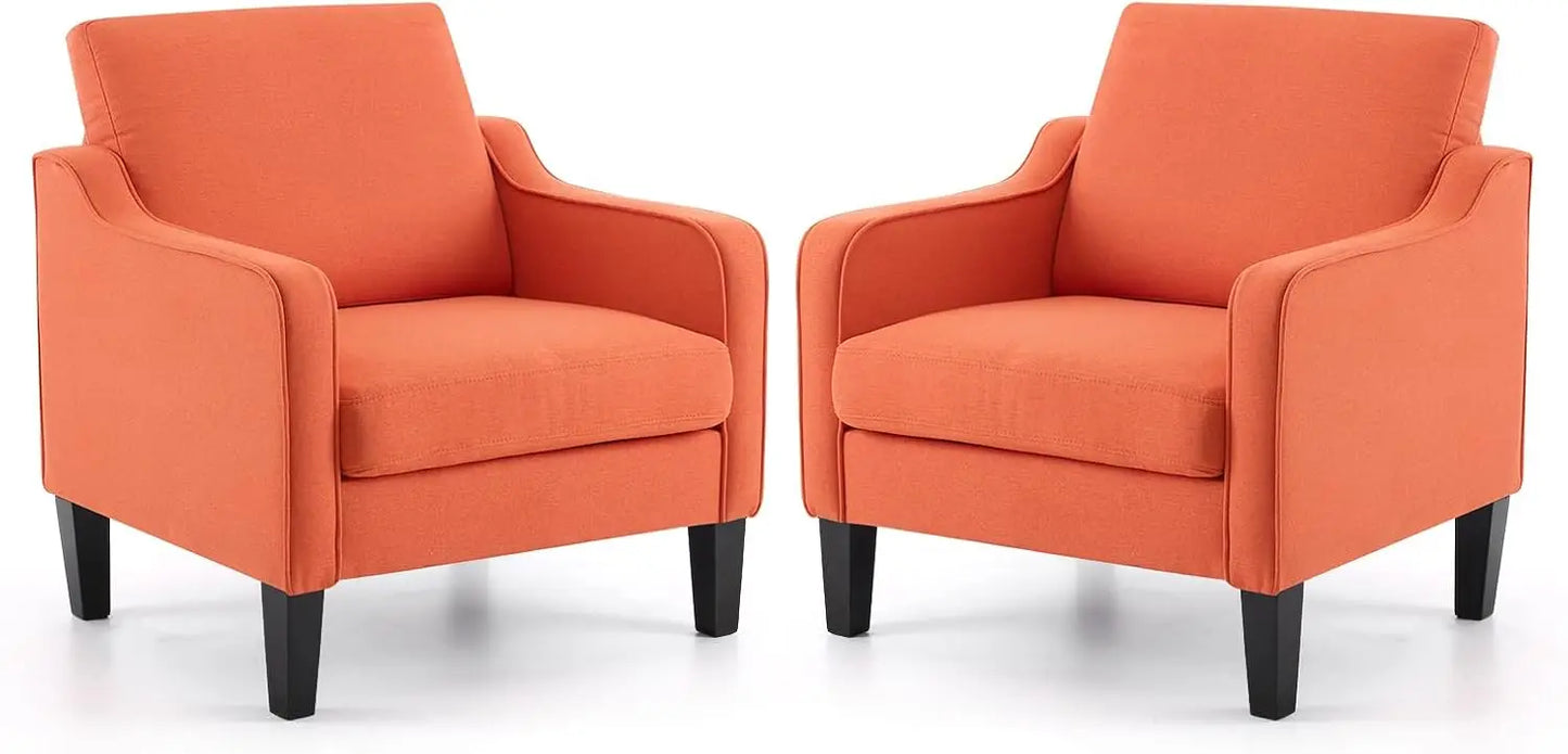 Living Room Armchairs, Set of 2